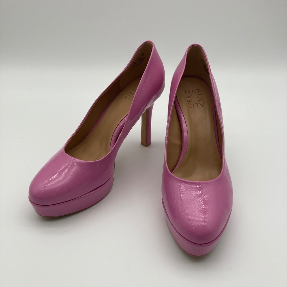 Naturalizer Camilla Pink Platform Pumps - Size 8.5M All Man-Made Vegan Heels